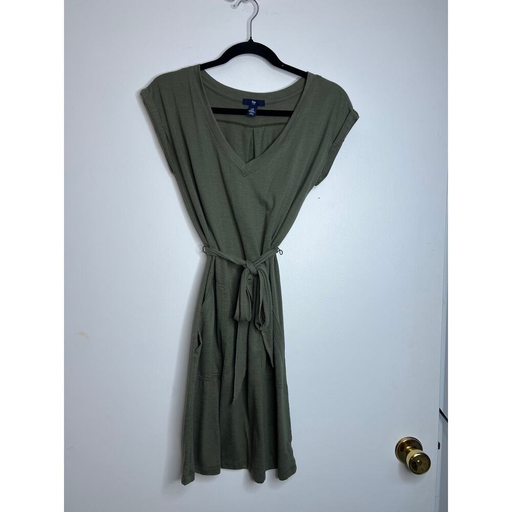 Womens Army Green GAP Size Extra Small T-Shirt Dress
